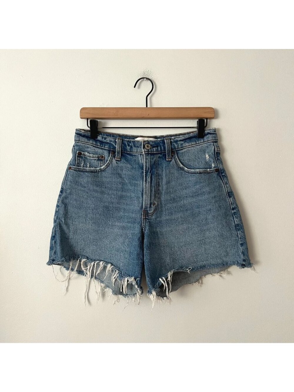 Abercrombie & Fitch Dad High Rise Jean Shorts Women's Size 28